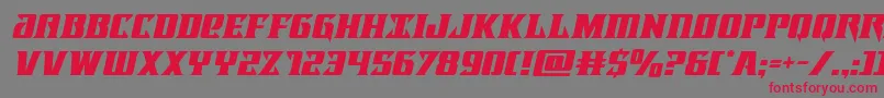 lifeforceital Font – Red Fonts on Gray Background