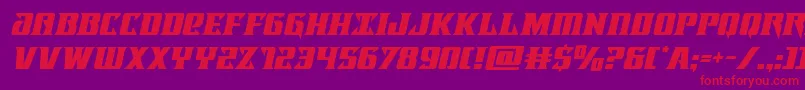 Шрифт lifeforceital – красные шрифты на фиолетовом фоне