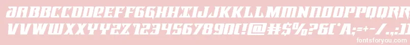 lifeforceital-fontti – valkoiset fontit vaaleanpunaisella taustalla