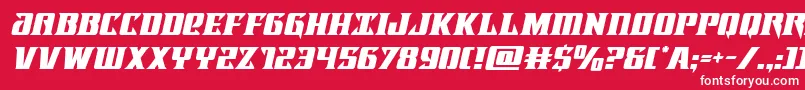 lifeforceital Font – White Fonts on Red Background