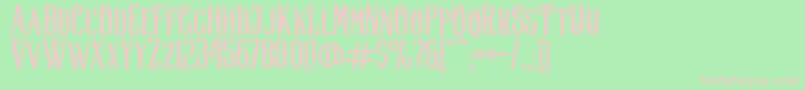 Lifer Font – Pink Fonts on Green Background