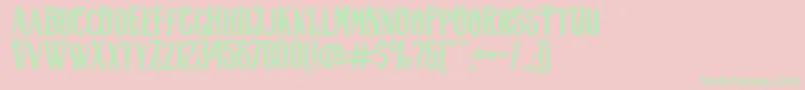 Lifer Font – Green Fonts on Pink Background