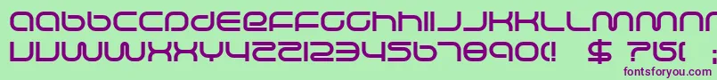 lifesupb Font – Purple Fonts on Green Background