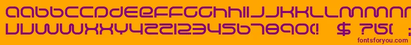 lifesupb Font – Purple Fonts on Orange Background