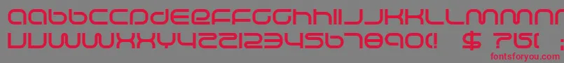 lifesupb Font – Red Fonts on Gray Background