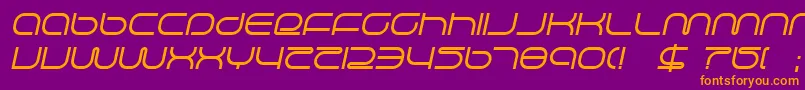 Шрифт lifesupi – оранжевые шрифты на фиолетовом фоне