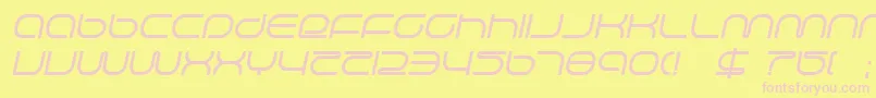 lifesupi Font – Pink Fonts on Yellow Background