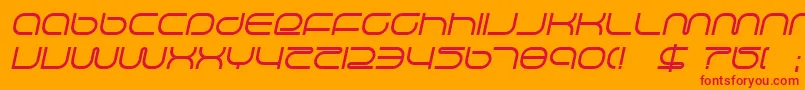 lifesupi Font – Red Fonts on Orange Background