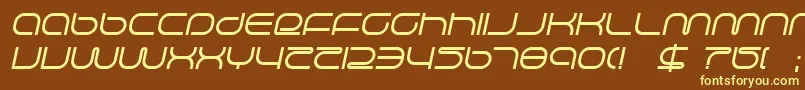 lifesupi Font – Yellow Fonts on Brown Background