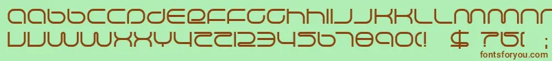 lifesupp Font – Brown Fonts on Green Background