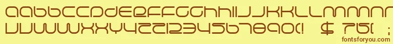 lifesupp Font – Brown Fonts on Yellow Background