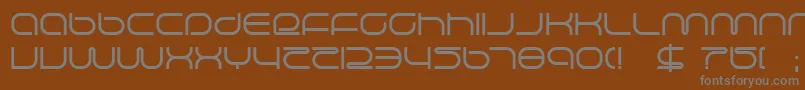lifesupp Font – Gray Fonts on Brown Background