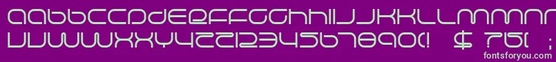 lifesupp Font – Green Fonts on Purple Background