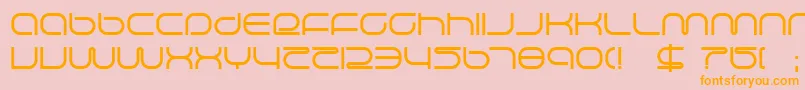 lifesupp Font – Orange Fonts on Pink Background