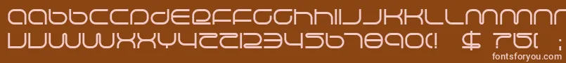 lifesupp Font – Pink Fonts on Brown Background