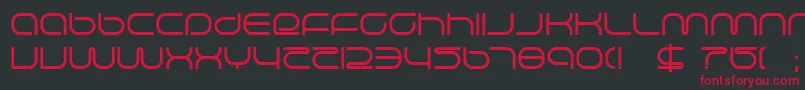 lifesupp Font – Red Fonts on Black Background