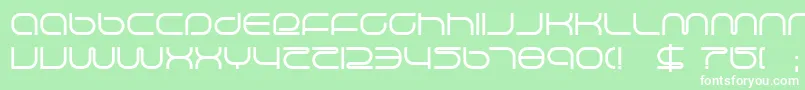 lifesupp Font – White Fonts on Green Background