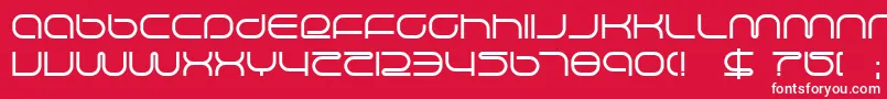 lifesupp Font – White Fonts on Red Background