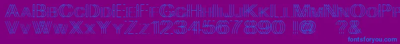 lift me up Font – Blue Fonts on Purple Background