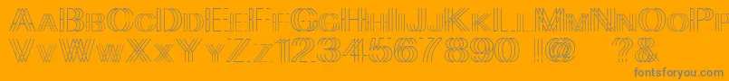 lift me up Font – Gray Fonts on Orange Background