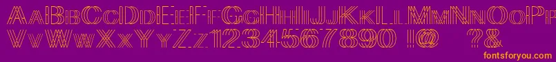 フォントlift me up – 紫色の背景にオレンジのフォント