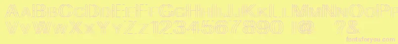 lift me up Font – Pink Fonts on Yellow Background