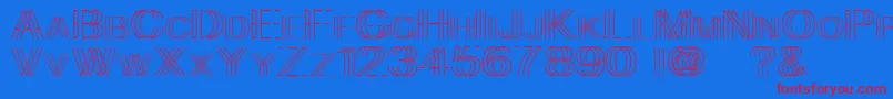 lift me up Font – Red Fonts on Blue Background