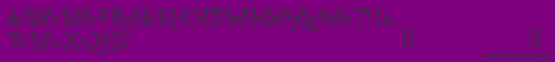 LIGED    Font – Black Fonts on Purple Background