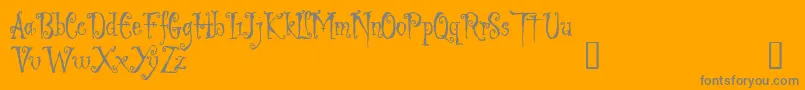 LIGED    Font – Gray Fonts on Orange Background