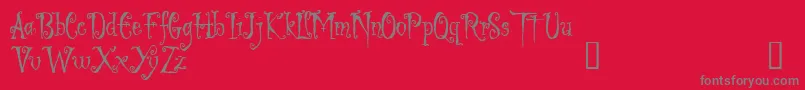 LIGED    Font – Gray Fonts on Red Background