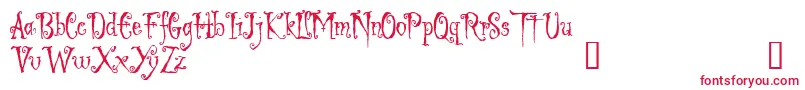 LIGED   -Schriftart – Rote Schriften