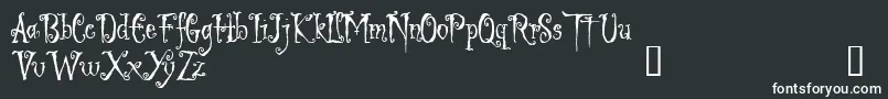 Шрифт LIGED    – белые шрифты на чёрном фоне