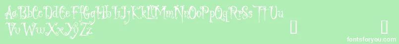 LIGED    Font – White Fonts on Green Background