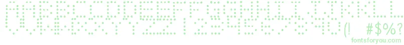 フォントLIGHT EMITTING DIODES – 緑のフォント
