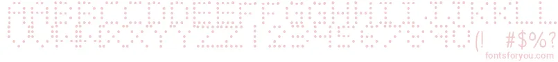 Fonte LIGHT EMITTING DIODES – fontes rosa em um fundo branco