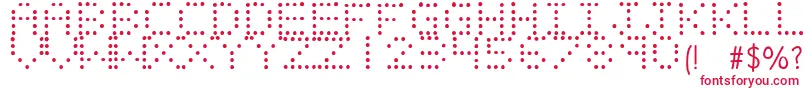 LIGHT EMITTING DIODES Font – Red Fonts