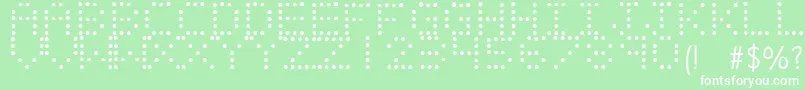 LIGHT EMITTING DIODES Font – White Fonts on Green Background