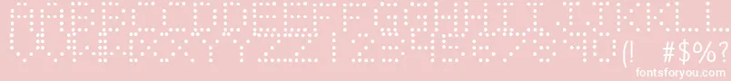 LIGHT EMITTING DIODES Font – White Fonts on Pink Background