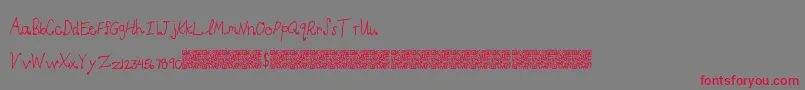 fuente LightCurls – Fuentes Rojas Sobre Fondo Gris