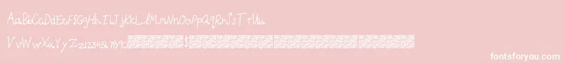 Weitere Informationen zur LightCurls-Schriftart LightCurls-Schriftart – Weiße Schriften auf rosa Hintergrund