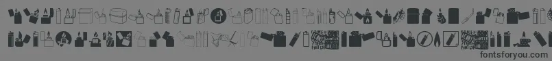 fuente Lighter Icons – Fuentes Negras Sobre Fondo Gris