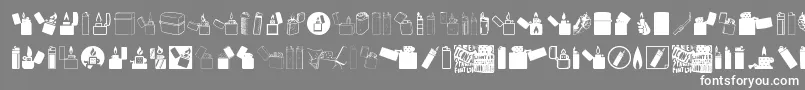 Lighter Icons Font – White Fonts on Gray Background