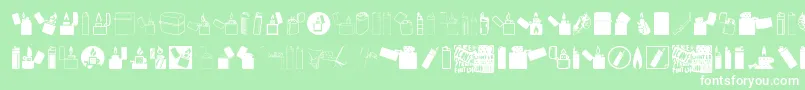 Lighter Icons Font – White Fonts on Green Background