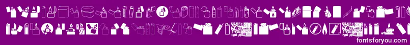Lighter Icons Font – White Fonts on Purple Background
