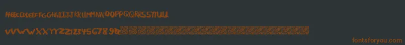LightFuze Font – Brown Fonts on Black Background