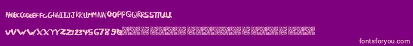 LightFuze Font – Pink Fonts on Purple Background