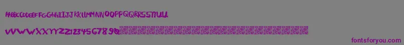 LightFuze Font – Purple Fonts on Gray Background