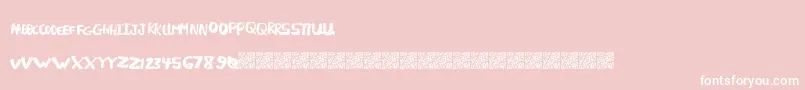 LightFuze Font – White Fonts on Pink Background