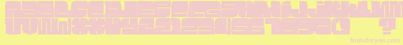 Silo Font – Pink Fonts on Yellow Background