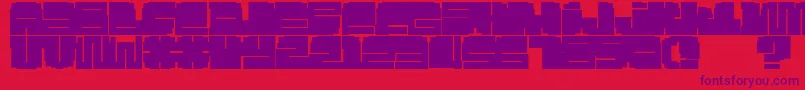 Silo Font – Purple Fonts on Red Background